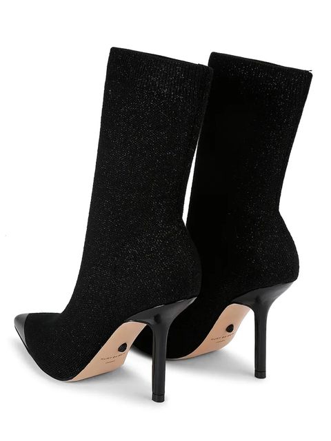 Kurt Geiger London botki Regent Point Sock Boot damskie kolor czarny na szpilce 4994900609 - zdjęcie produktu nr 2