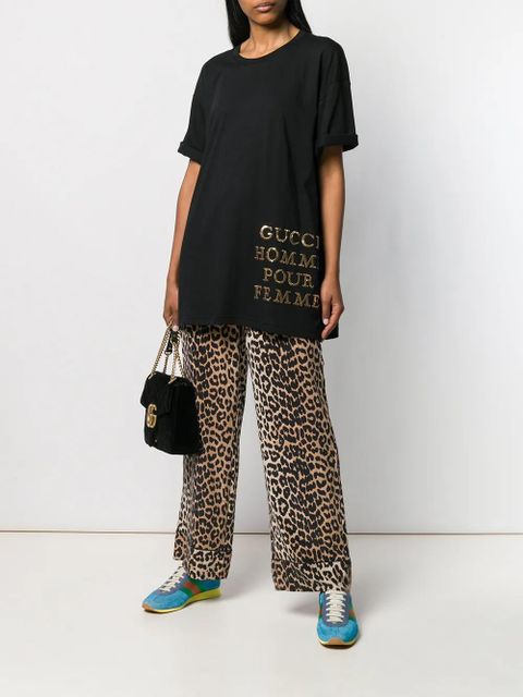 Gucci oversized sequin detail T-shirt - Black - zdjęcie produktu nr 2