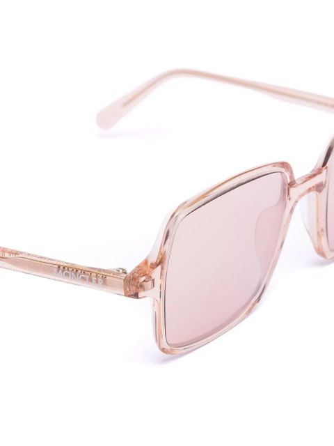 Moncler Eyewear logo-print tinted sunglasses - Neutrals