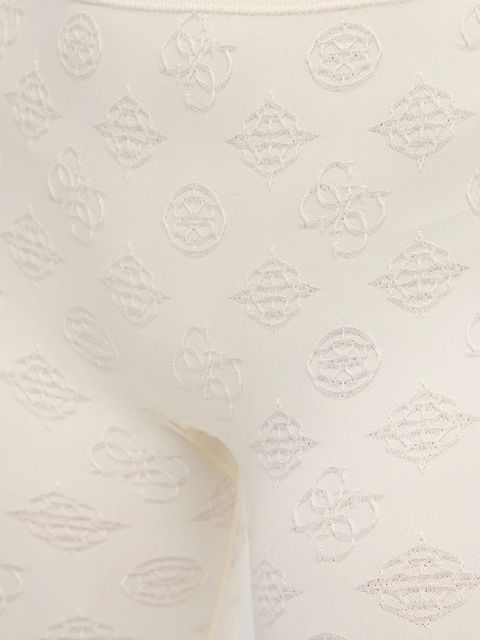 Guess legginsy PEONY damskie kolor beżowy z aplikacją V5YB09 Z3OA0