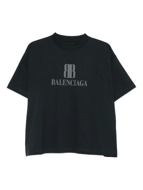 Balenciaga logo-print cotton T-shirt - Black - zdjęcie produktu nr 1
