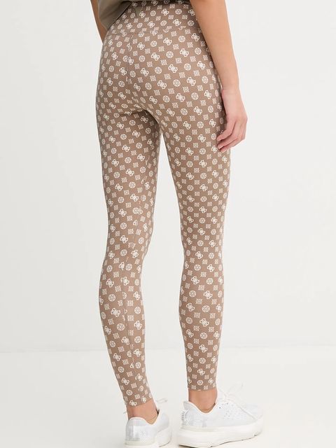 Guess legginsy PEONY damskie kolor beżowy wzorzyste V5YB18 MC03W - zdjęcie produktu nr 2