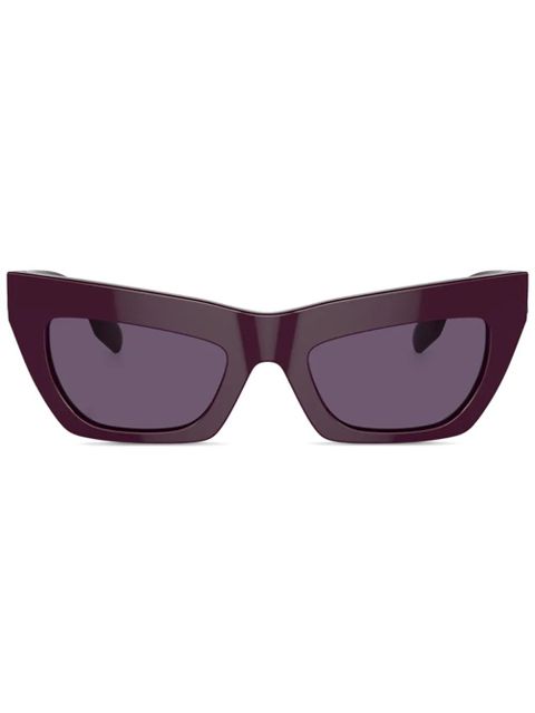 Burberry Eyewear logo-plaque cat-eye sunglasses - Purple - zdjęcie produktu nr 1