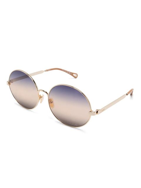 Chloé Eyewear round-frame sunglasses - Gold - zdjęcie produktu nr 2