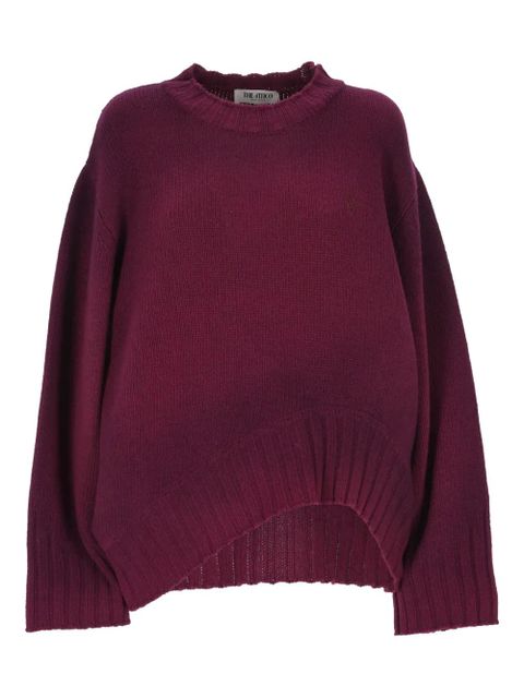 The Attico asymmetric-hem sweater - Red - zdjęcie produktu nr 1