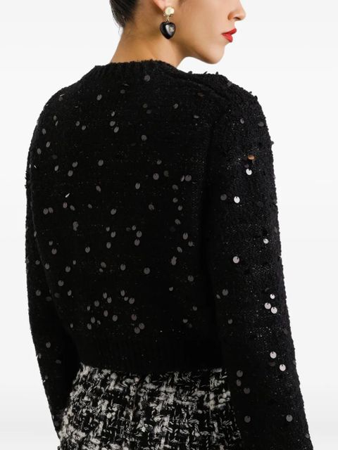Dolce & Gabbana sequin-embellished cardigan - Black - zdjęcie produktu nr 2