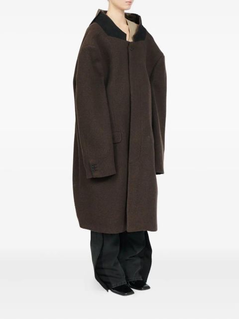 MM6 Maison Margiela drop-shoulder wool coat - Brown