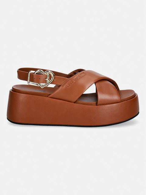 Love Moschino sandały damskie skórzane - zdjęcie produktu nr 1