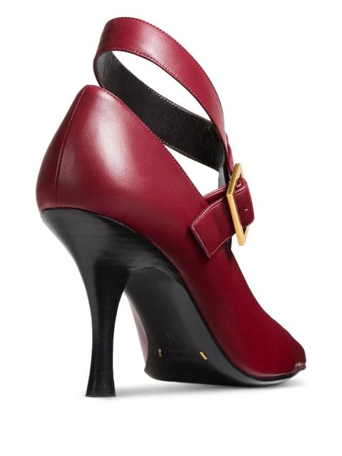 KHAITE 85mm Sloan buckle strap pumps - Red