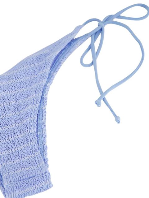 Bond-eye Serenity stripe textured bikini brief - Blue