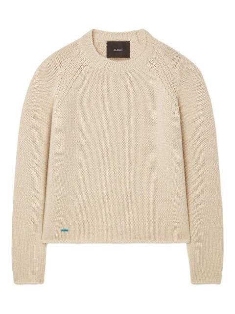 Alanui raglan-sleeve finest sweater - Neutrals - zdjęcie produktu nr 1