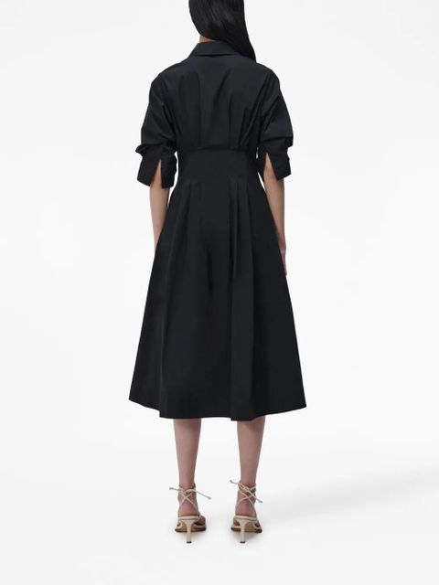 Simkhai Jazz ruched shirt dress - Black - zdjęcie produktu nr 2