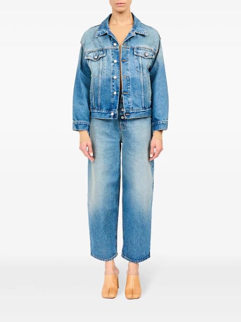 MM6 Maison Margiela single-stitch denim jacket - Blue