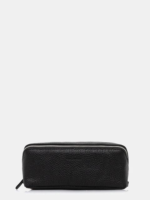 Coccinelle kosmetyczka skórzana kolor czarny E5.MUK.95.G3.01 - zdjęcie produktu nr 1