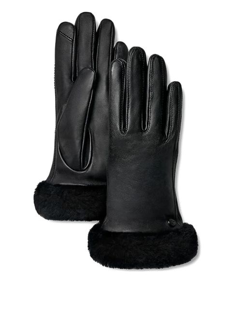 UGG leather gloves - Black - zdjęcie produktu nr 1