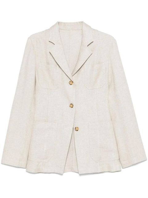 TOTEME notched-lapels blazer - Neutrals - zdjęcie produktu nr 1