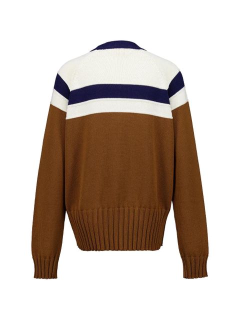 Marni striped cotton sweater - Brown - zdjęcie produktu nr 2
