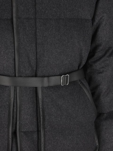 Tod's belted padded coat - Grey