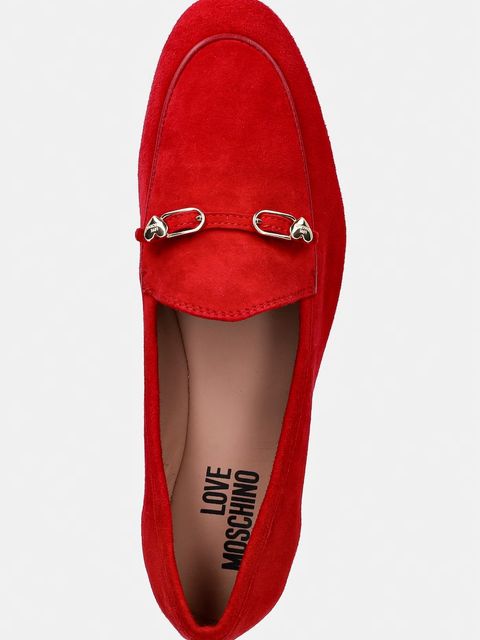 Love Moschino mokasyny zamszowe