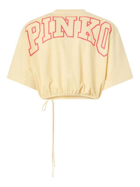 PINKO drawstring T-shirt - Yellow - zdjęcie produktu nr 2