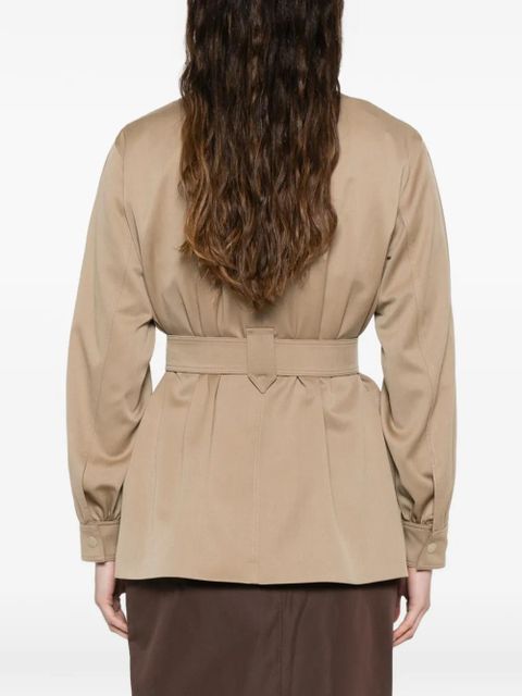 Max Mara belted fitted jacket - Neutrals