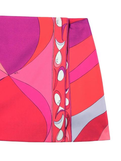PUCCI graphic-print mini skirt - Red - zdjęcie produktu nr 2