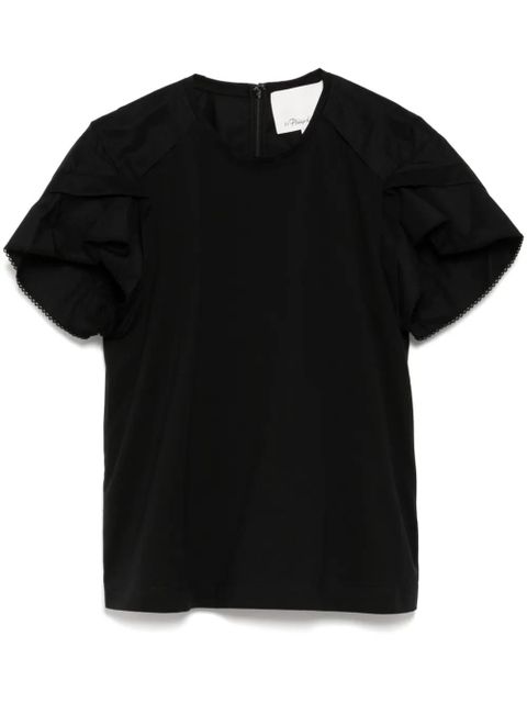 3.1 Phillip Lim petal sleeves blouse - Black - zdjęcie produktu nr 1