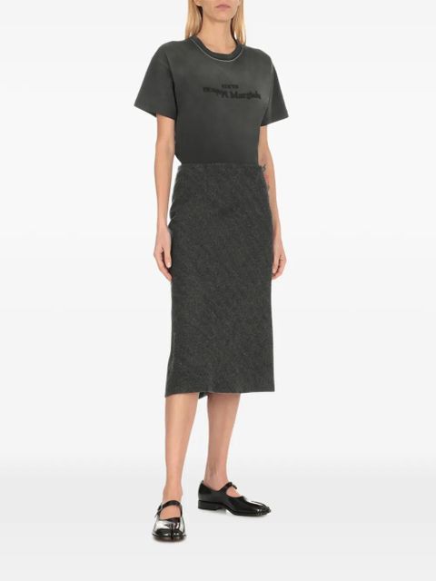 Maison Margiela Tabi buckle leather flat shoes - Black