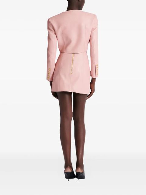 Balmain button lambskin jacket - Pink