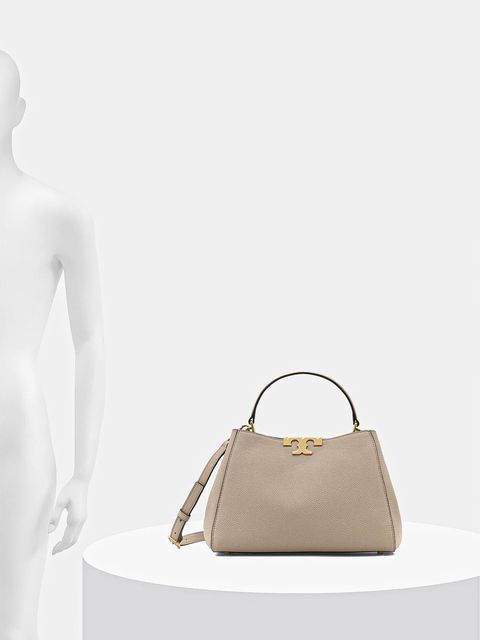Tory Burch torebka skórzana Eleanor Soft Medium kolor beżowy 177217.250