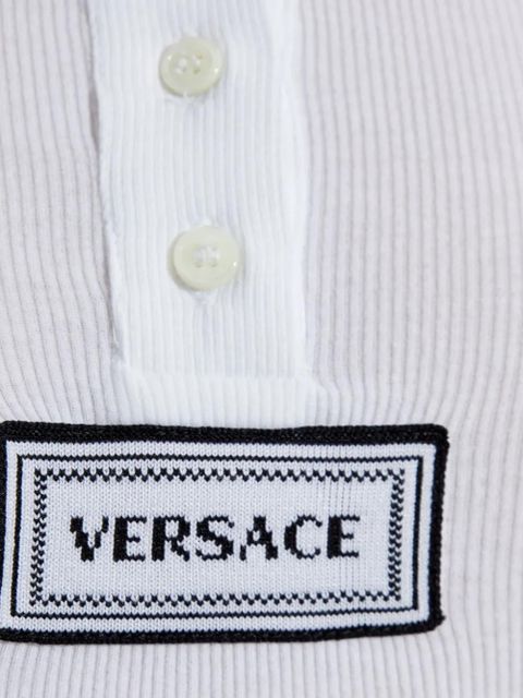 Versace logo-appliqué T-shirt - White - zdjęcie produktu nr 2