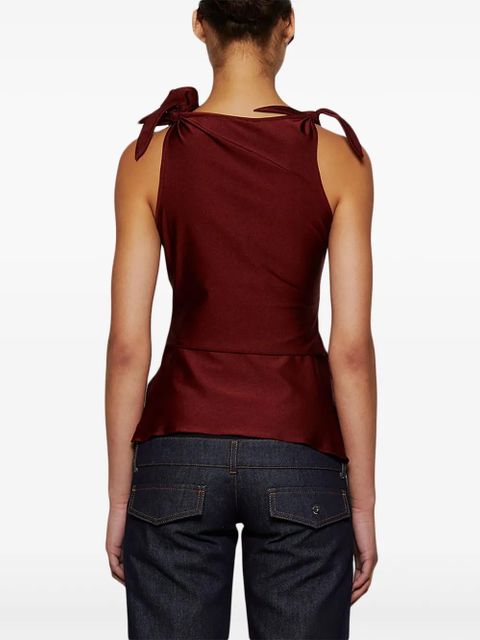 Coperni asymmetric flower top - Red