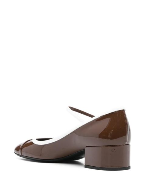 Miu Miu 35mm two-tone pumps - Brown