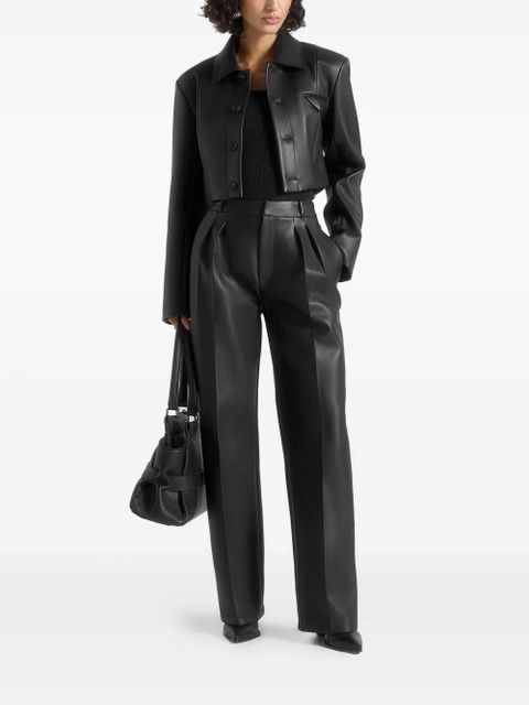 Manière De Voir Ania cropped jacket - Black