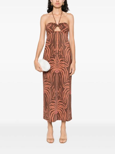 Johanna Ortiz Jungle Palms midi dress - Brown - zdjęcie produktu nr 2