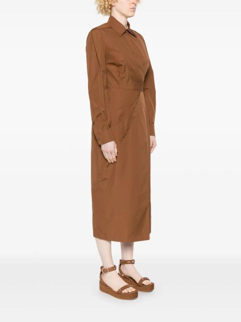 Max Mara Agrume midi dress - Brown