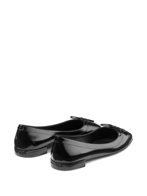 Jimmy Choo Scarlett lace-up bow ballerina flats - Black - zdjęcie produktu nr 2