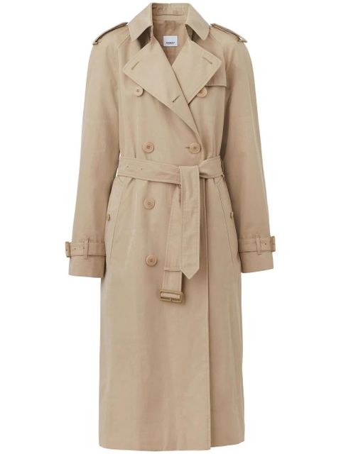 Burberry double-breasted belted trench coat - Neutrals - zdjęcie produktu nr 1