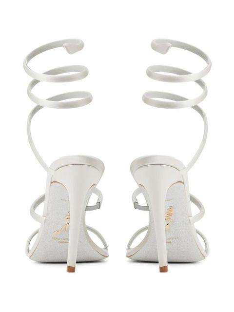 René Caovilla Cleo satin sandals - Grey - zdjęcie produktu nr 2