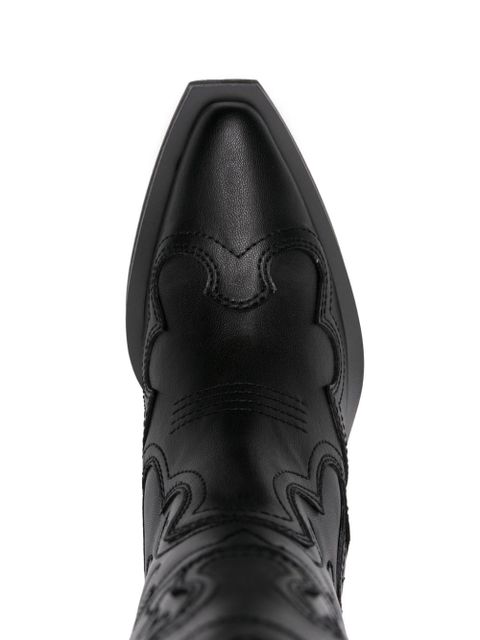 GANNI panelled calf-length boots - Black