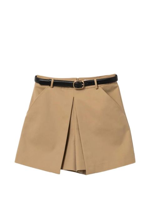 Self-Portrait gaberdine skorts - Neutrals - zdjęcie produktu nr 1