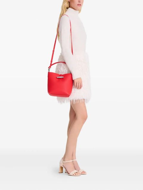 Longchamp mini Le Roseau bucket bag - Red