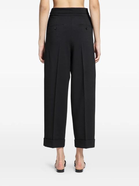 Max Mara cropped wool trousers - Black
