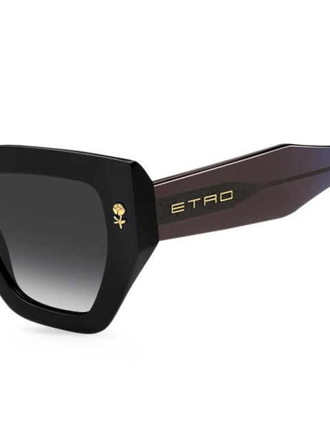 ETRO flower-detail sunglasses - Black