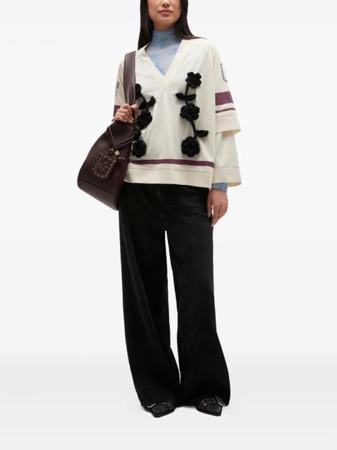 GANNI wide-leg jeans - Black