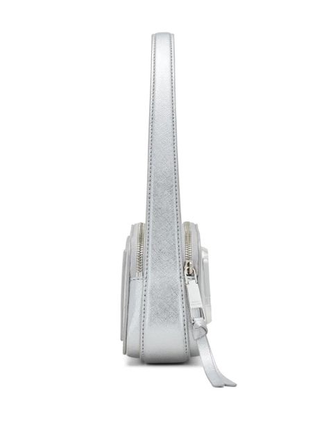 Marc Jacobs The Metallic Slingshot shoulder bag - Silver