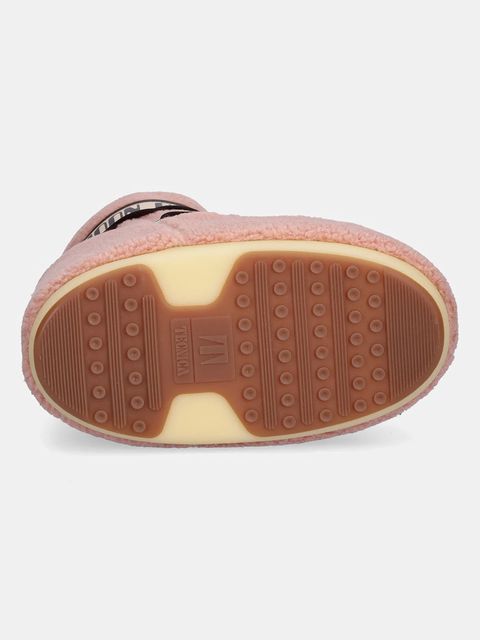 Moon Boot śniegowce MB ICON LOW FLEECE kolor różowy 80D1409700 J001