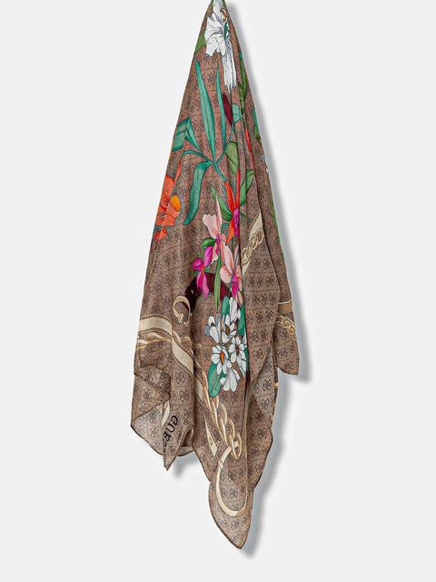 Guess chusta KEFIAH damska kolor brązowy wzorzysta AW5346 POL03 - zdjęcie produktu nr 1