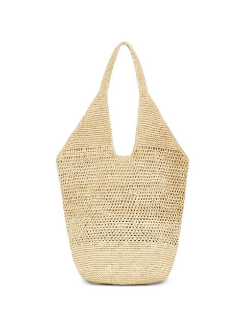 ANINE BING Leah logo-detail tote bag - Neutrals