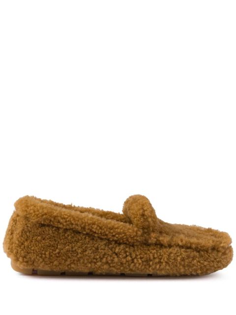 Prada shearling driving shoes - Brown - zdjęcie produktu nr 1